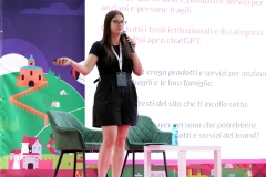 Elisa sul palco per il suo intervento